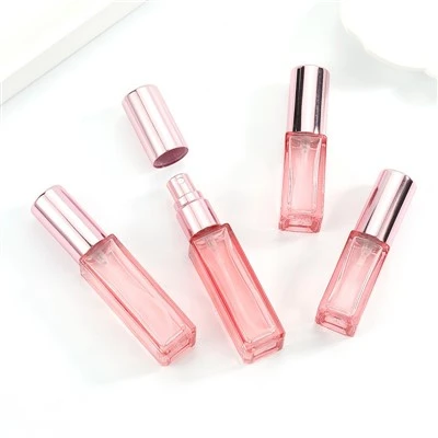 Pink Glass Perfume Bottle